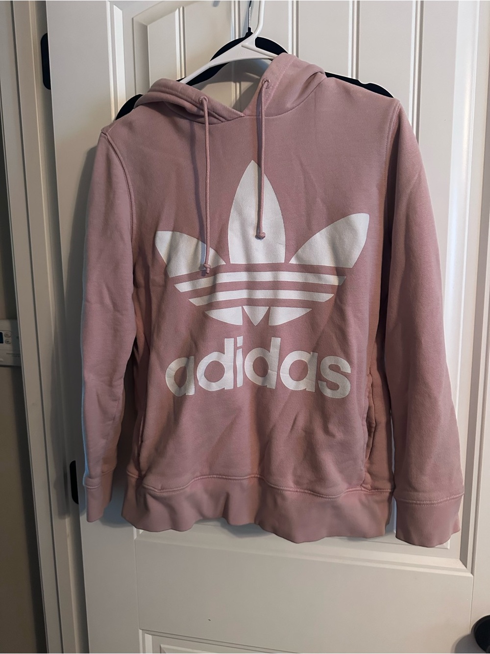 adidas Pink Trefoil Crewneck Hoodie